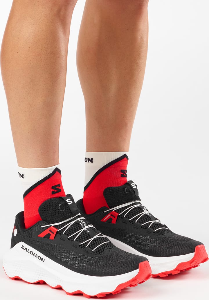 Salomon Men's Ultra Glide 4 Black/White/Fiery Red Salomon
