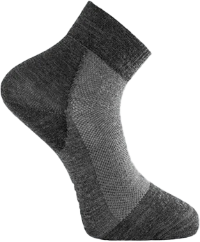 Woolpower Socks Skilled Liner Short Dark Grey/Grey