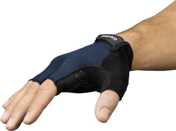 Gripgrab Explr Padded Short Finger Summer Gloves Navy Blue Gripgrab