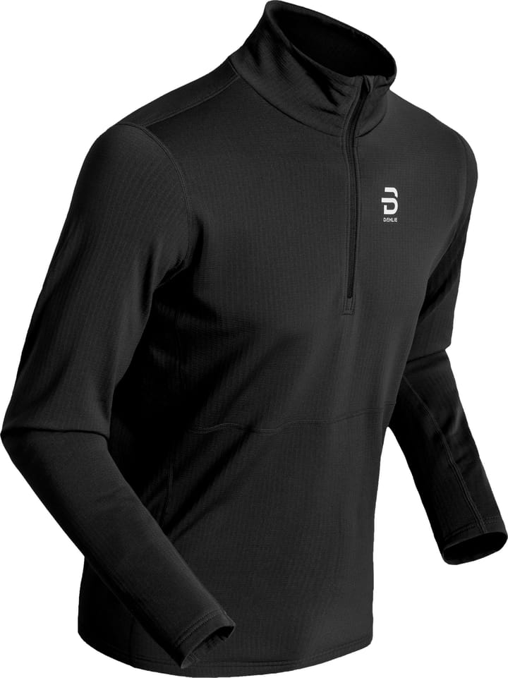 Dæhlie Men's Half Zip Pace Black Dæhlie Sportswear