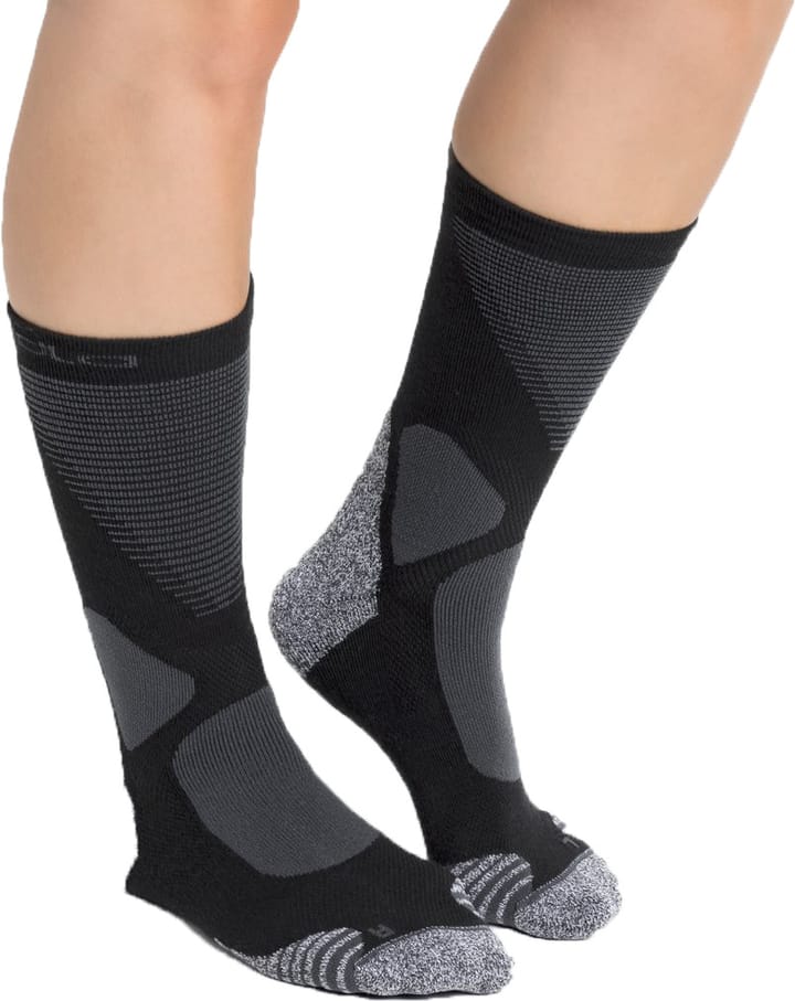 Odlo Odlo Socks Crew Active Warm Xc Black - Odlo Graphite Grey Odlo