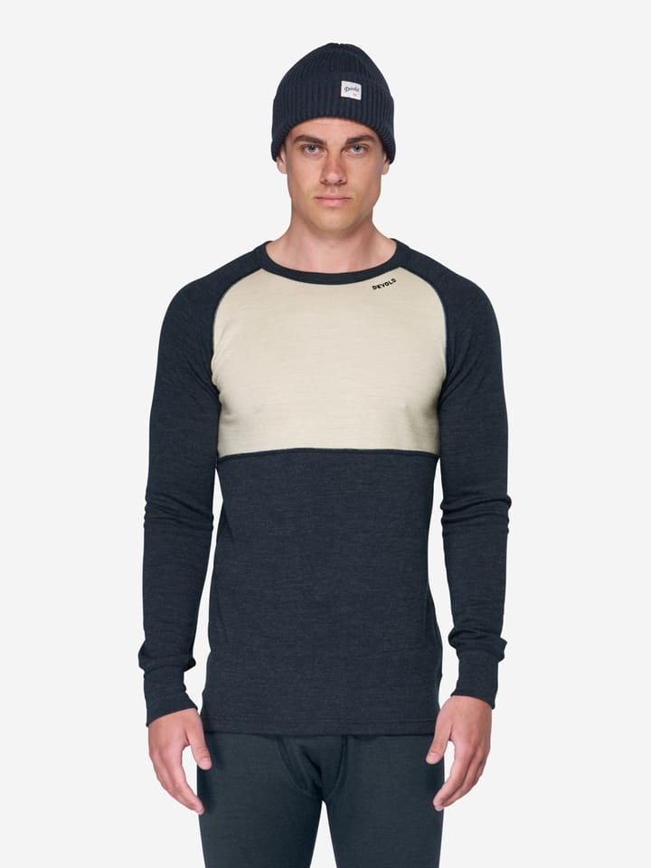 Devold Men's Expedition Merino Silk Shirt Ink/offwhite Devold