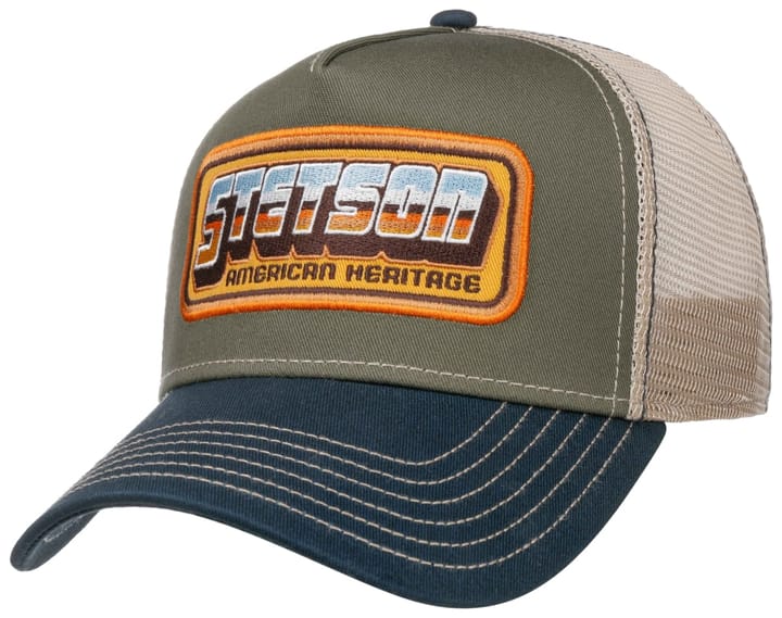 Stetson Trucker Cap Chrome Navy/Oliven Stetson