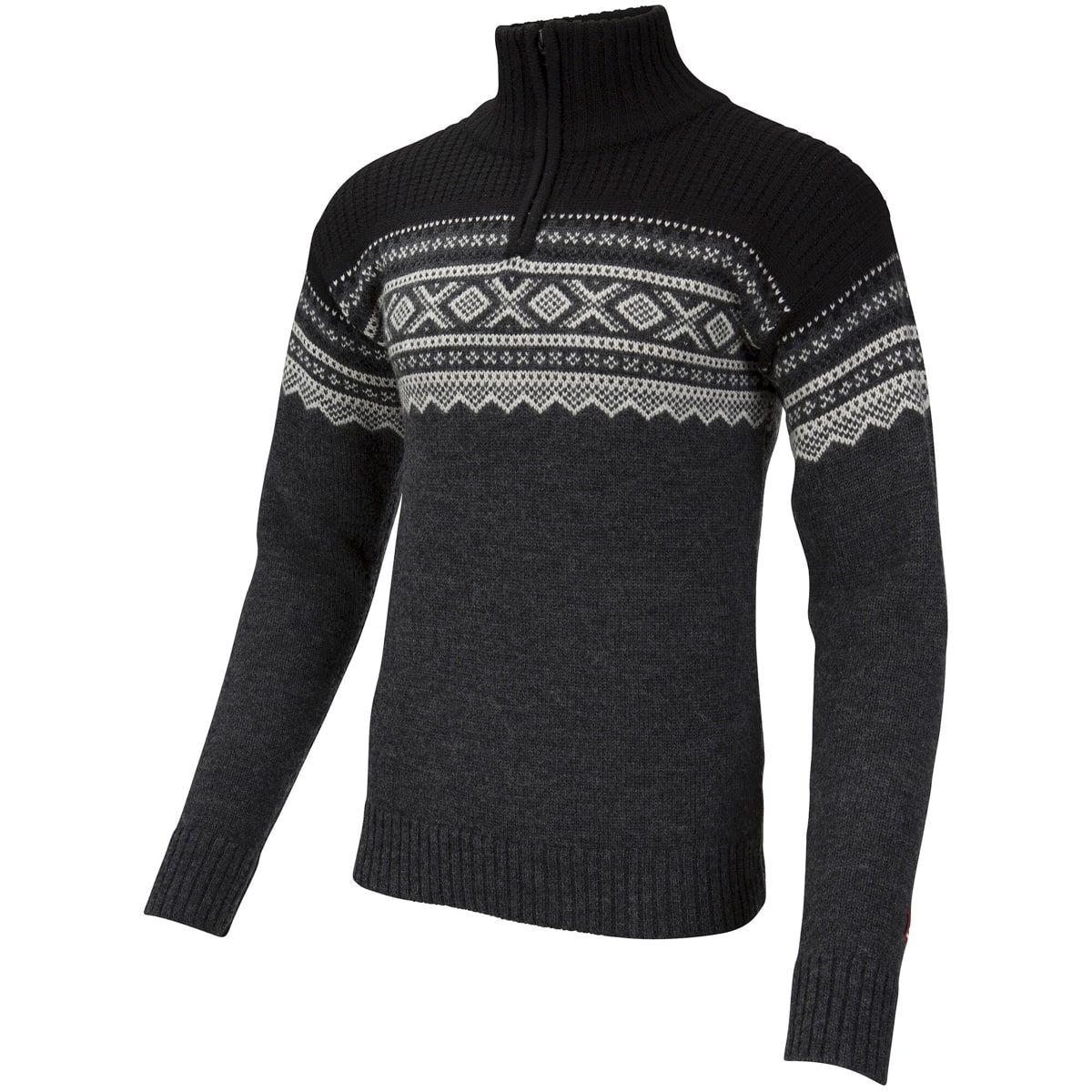 Ulvang Marius Half Zip Ms Charcoal Melange/Black/Vanilla