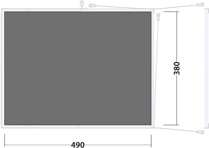 Outwell Footprint Iowa / Boston 6 Air Black & Grey Outwell