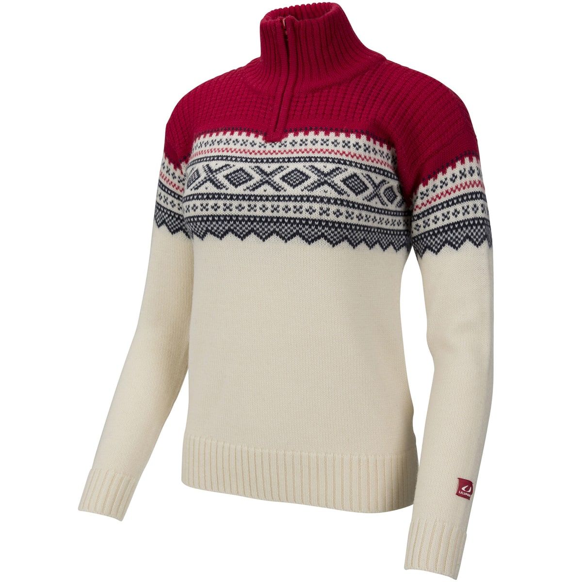 Ulvang Marius Half Zip Ws Vanilla/Ulvang Red/New Navy