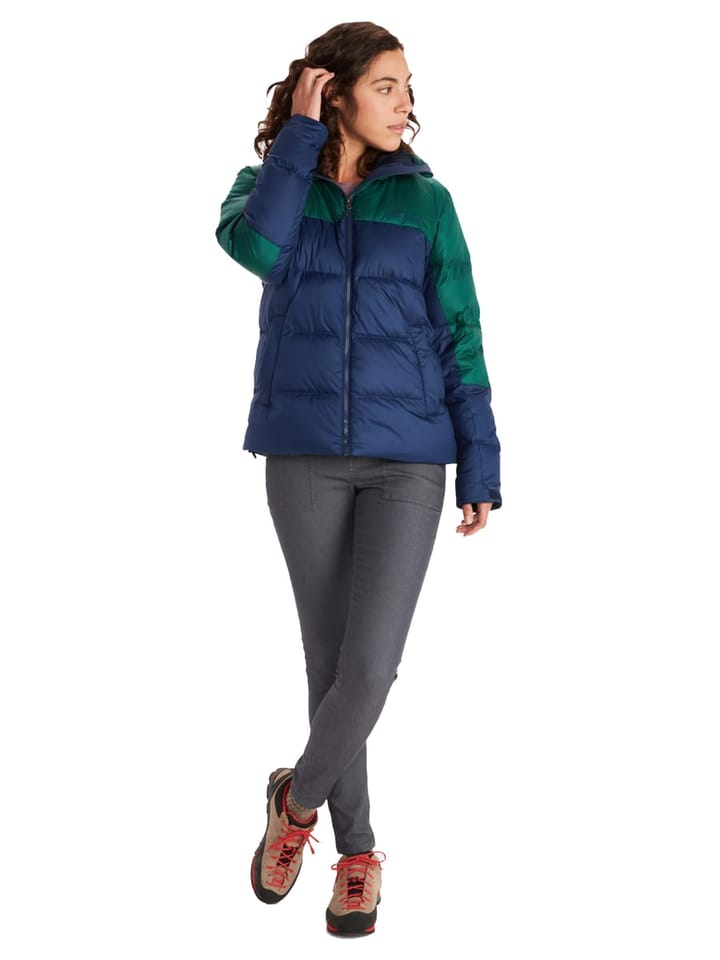 Women's Guides Down Hoody Arctic Navy/Botanical Garden Marmot