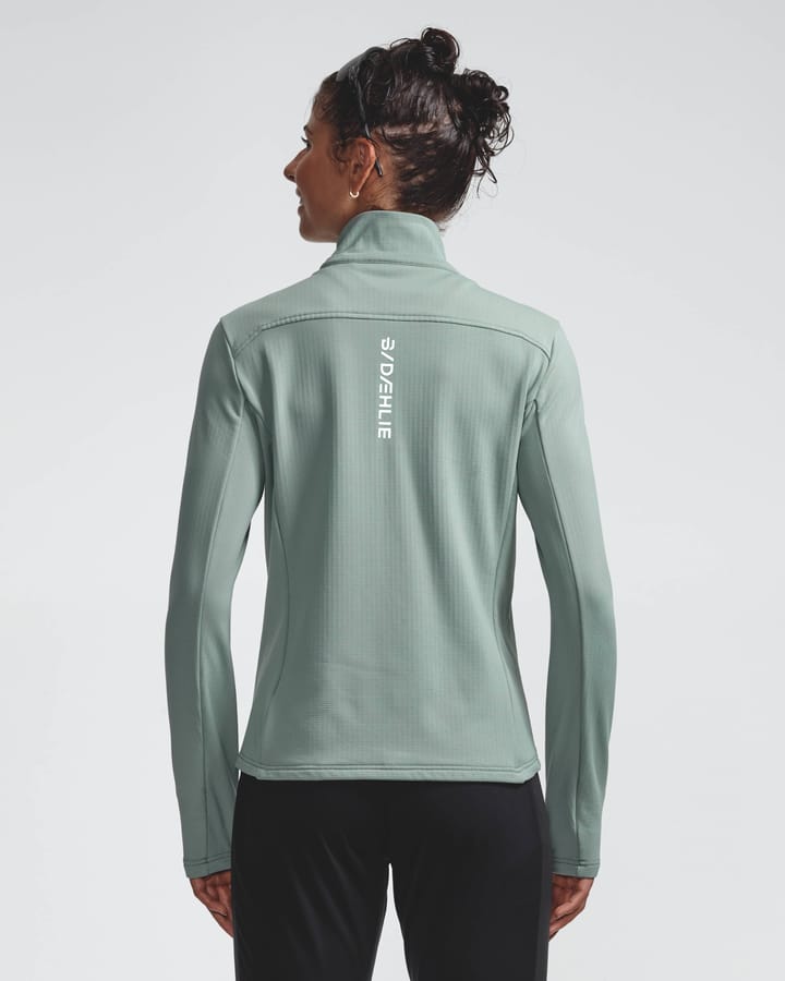 Dæhlie Women's Shield Full-Zip Midlayer Sage Green Dæhlie