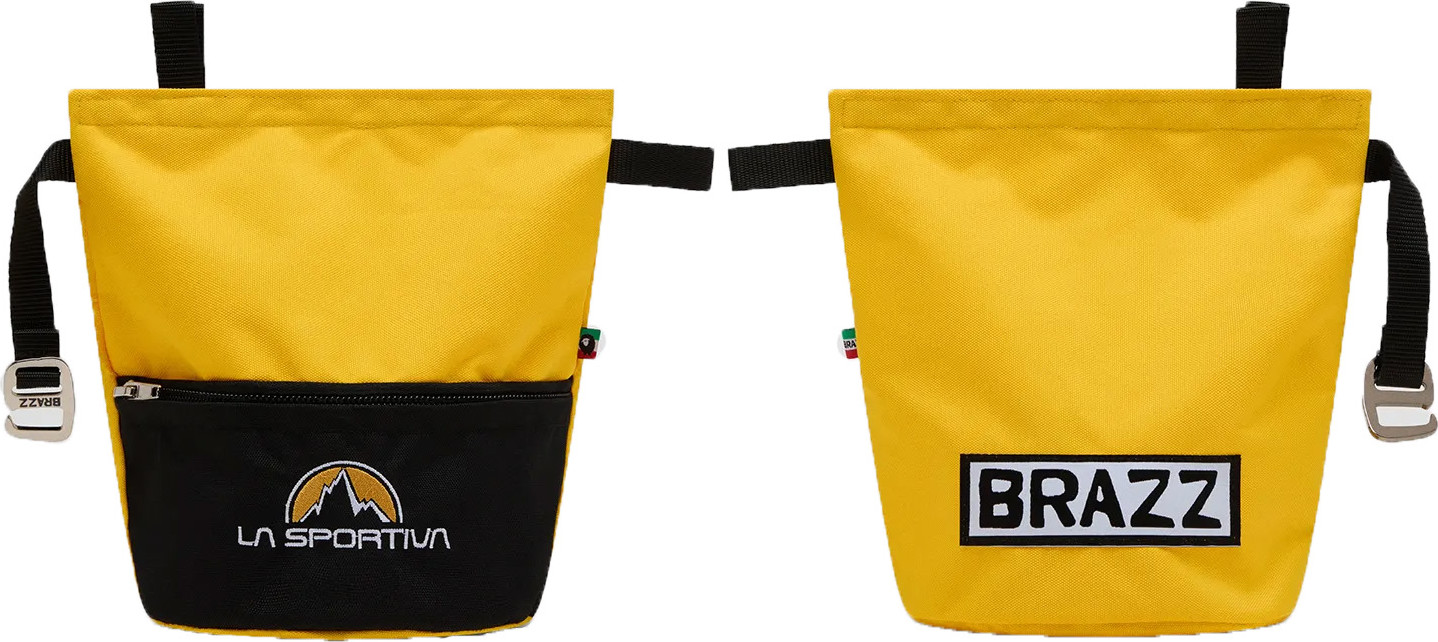 La Sportiva Leftover Chalk Bag Black/yellow klätterutrustning OneSize