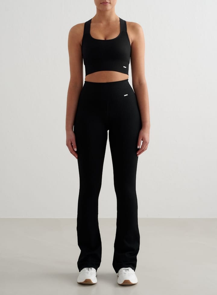 Aim'n Women's High Support Ribbed Bra Black Aim'n