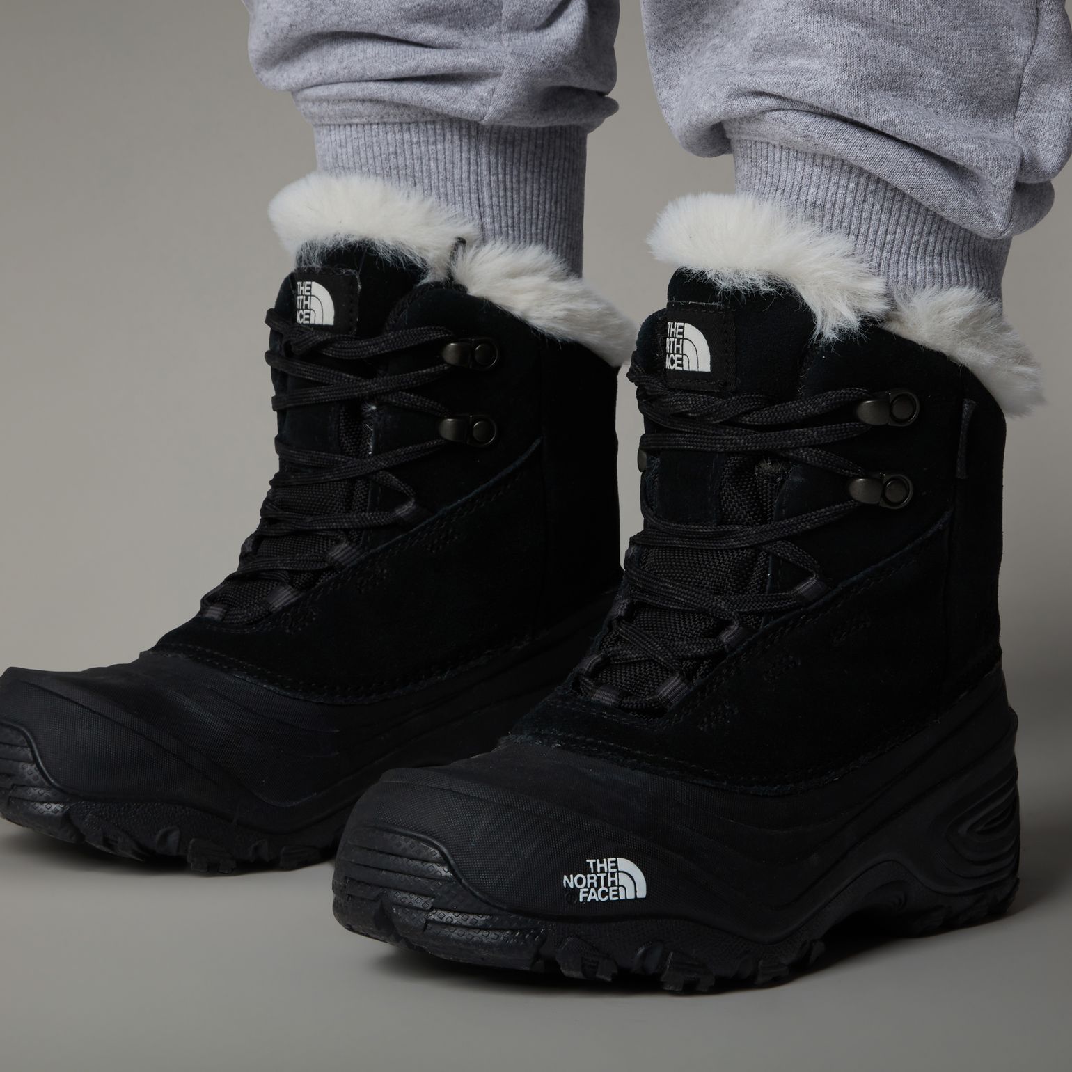 The North Face Kids' Shellista V Lace Waterproof Snow Boots TNF Black/TNF Black