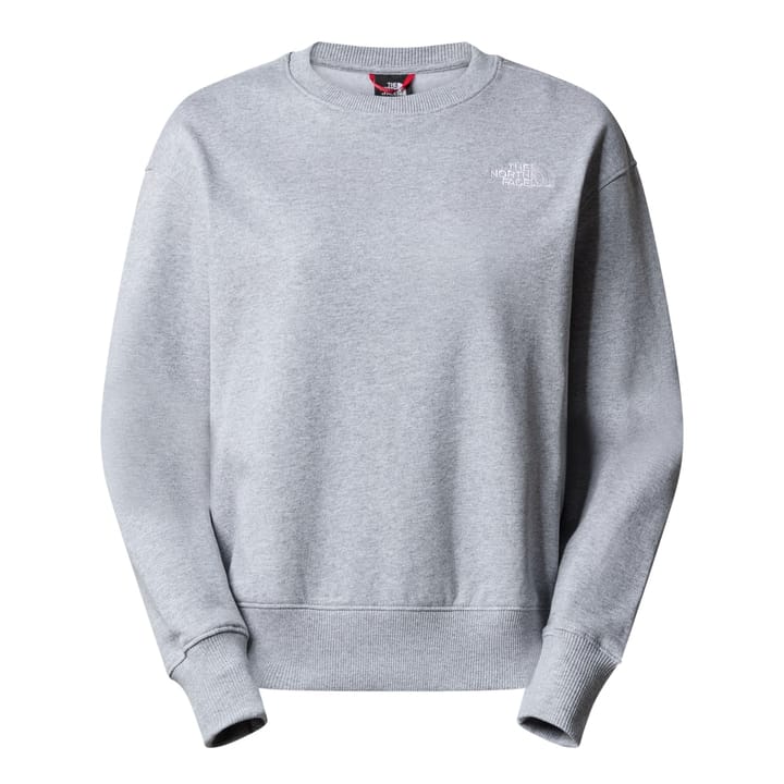 The North Face W Essential Crew Tnf Light Grey Heather The North Face