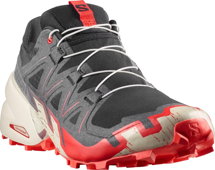 Salomon Men's Speedcross 6 GORE-TEX Black / Fiery Red / Almond Milk Salomon