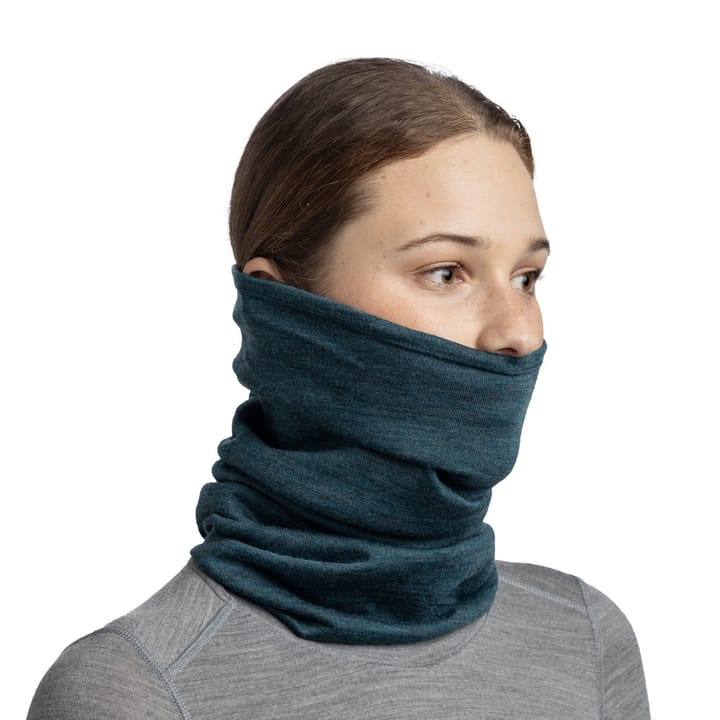 Buff Midweight Merino Wool Melange Tourmaline Buff