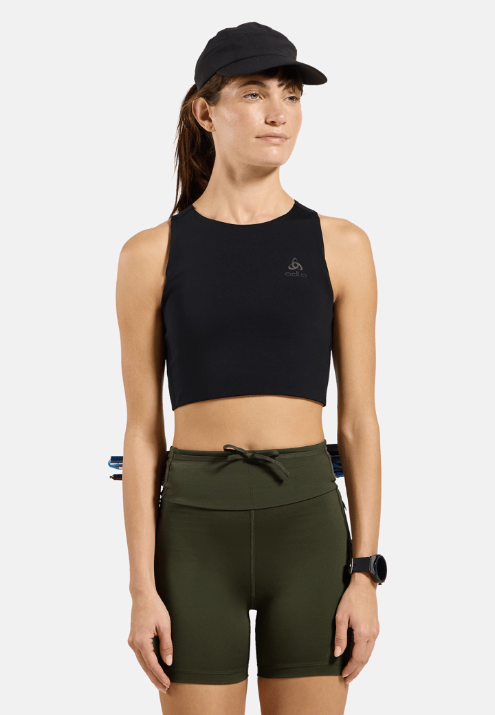 Odlo Women's Tank Crop X-Alp Trail Cargo Black Odlo