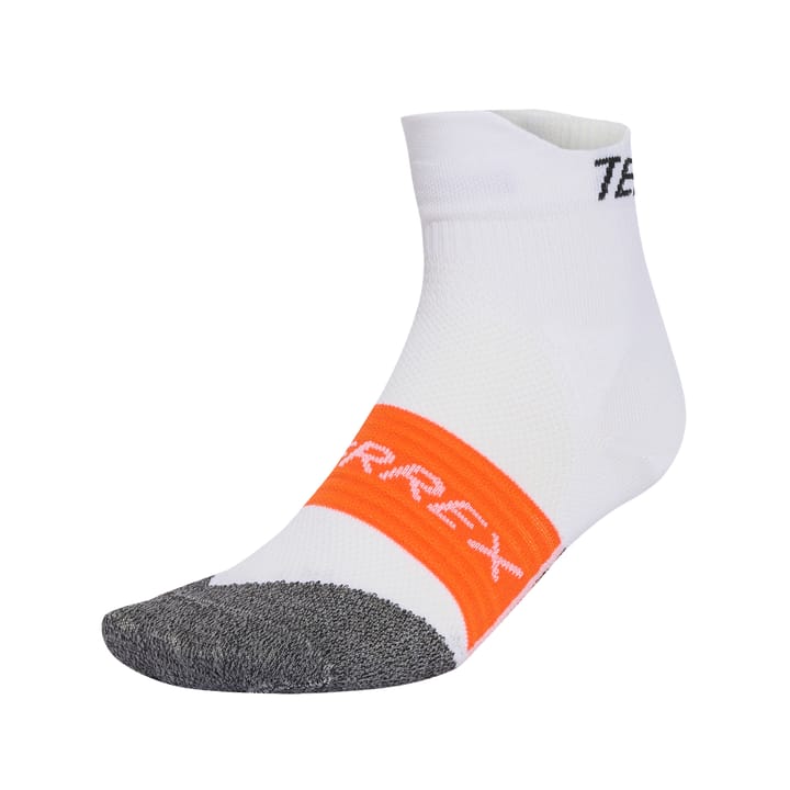 Adidas Men's Terrex HEAT.DRY Trail Running Agravic Socks White/Black/Impact Orange Adidas
