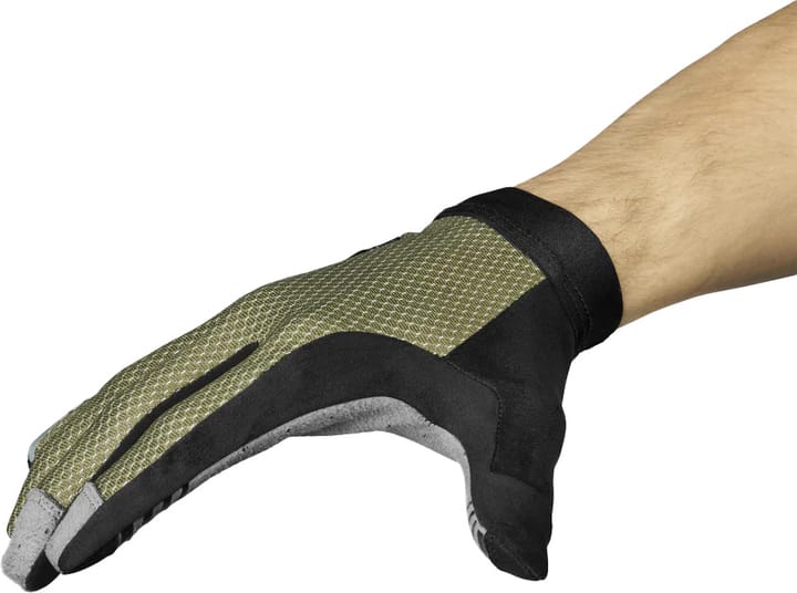 Gripgrab Vertical 2 Insidegrip™ Full Finger Summer Gloves Olive Green Gripgrab