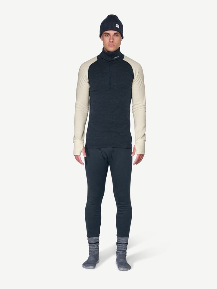 Devold Men's Expedition Merino Silk Zip Ink/offwhite Devold