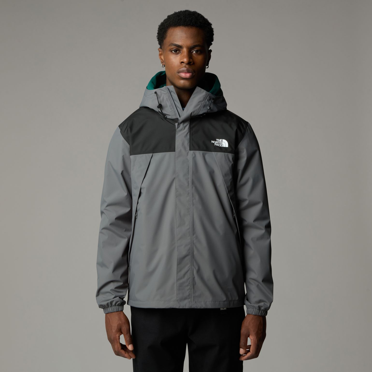The North Face Men's Antora Jacket Smoked Pearl/TNF Black/NPF