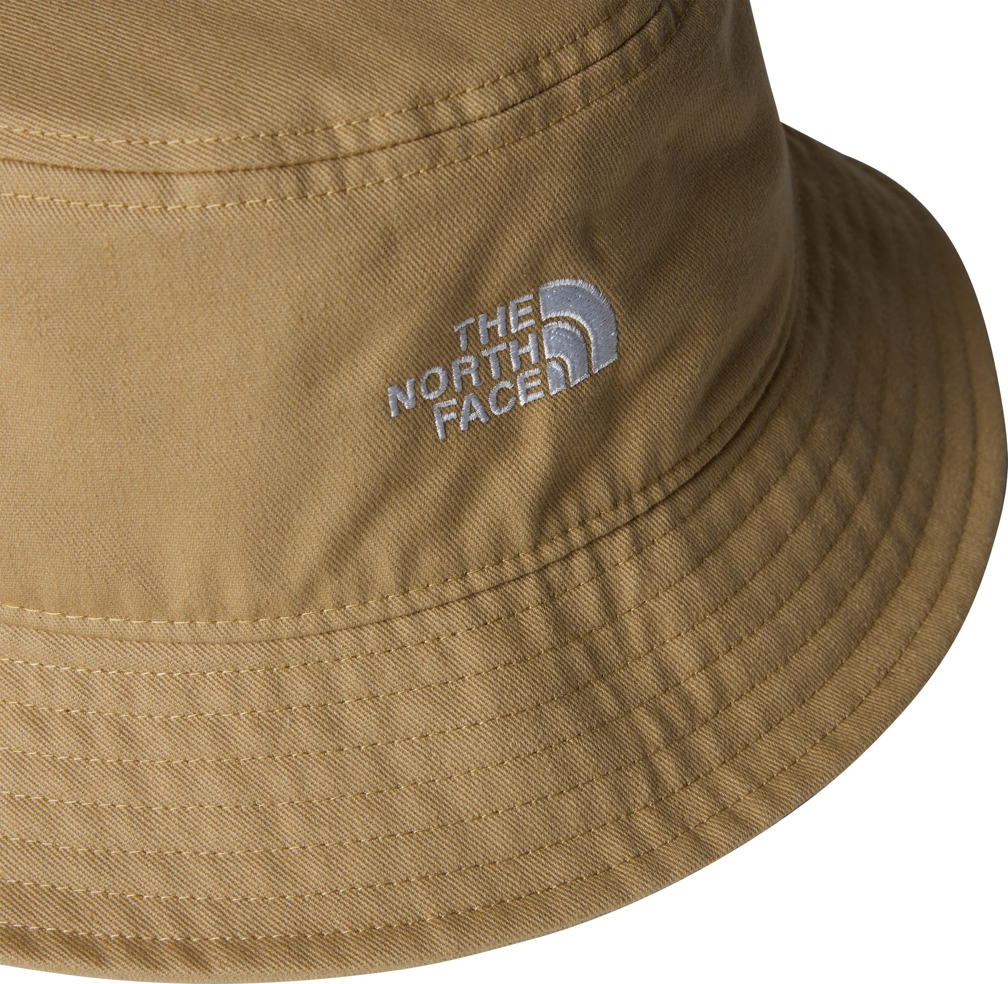 1102 Norm Bucket, Khaki Stone, Small/Medium Stone-Washed Cotton Safari Wide Brim Bucket Hat in Khaki  main image 4