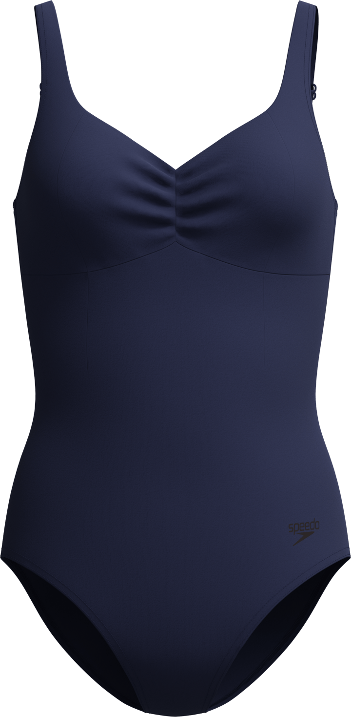 Speedo Women's Solid Aquanite One Piece Peacoat Speedo