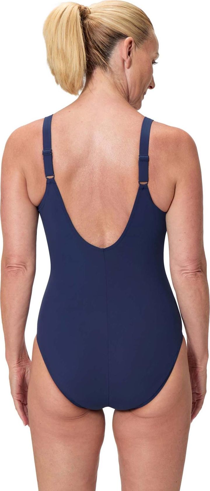 Speedo Women's Solid Aquanite One Piece Peacoat Speedo