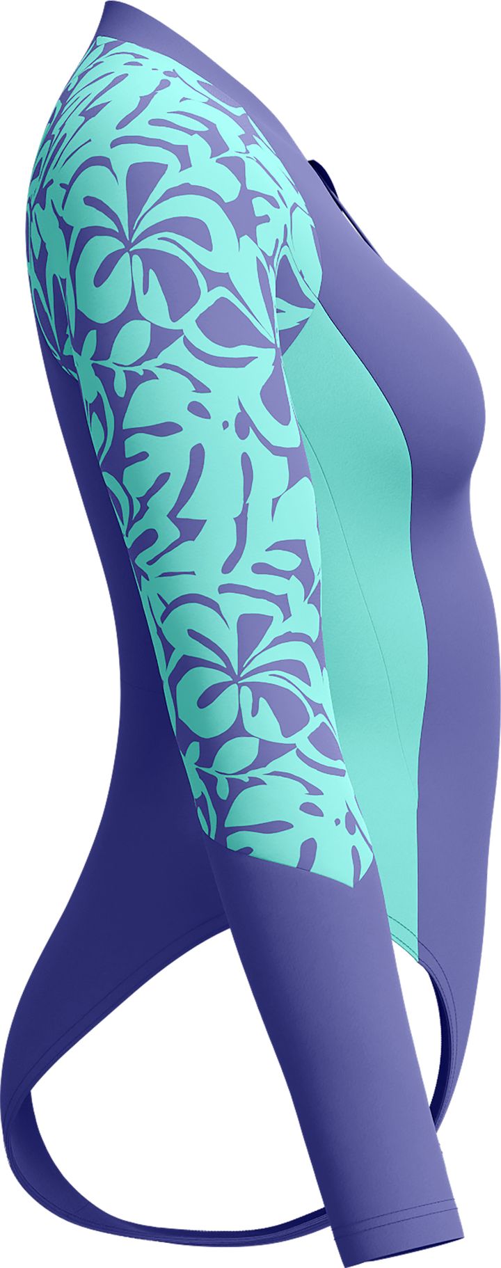 Speedo Women's Long Sleeve Swim Suit Blue Speedo