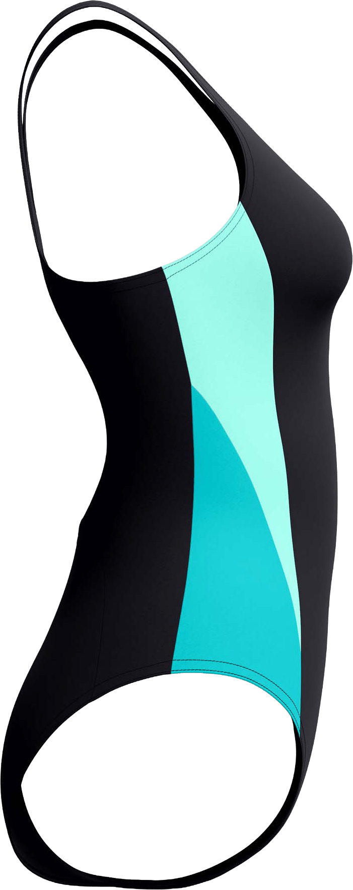 Speedo Women's Colorblock Splice 2.0 One Piece Anthracite/mayan Blue Speedo
