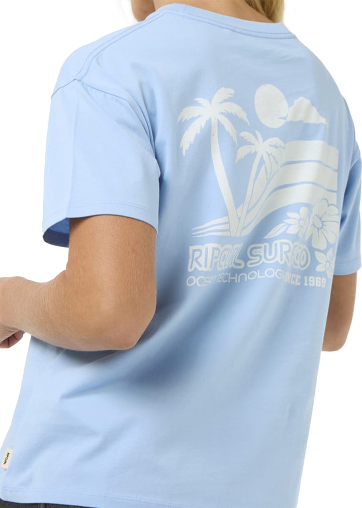 Rip Curl Women's Ocean Tech Relaxed Tee Mid Blue Rip Curl Rip Curl Women's Ocean Tech Relaxed Tee Mid Blue Rip Curl