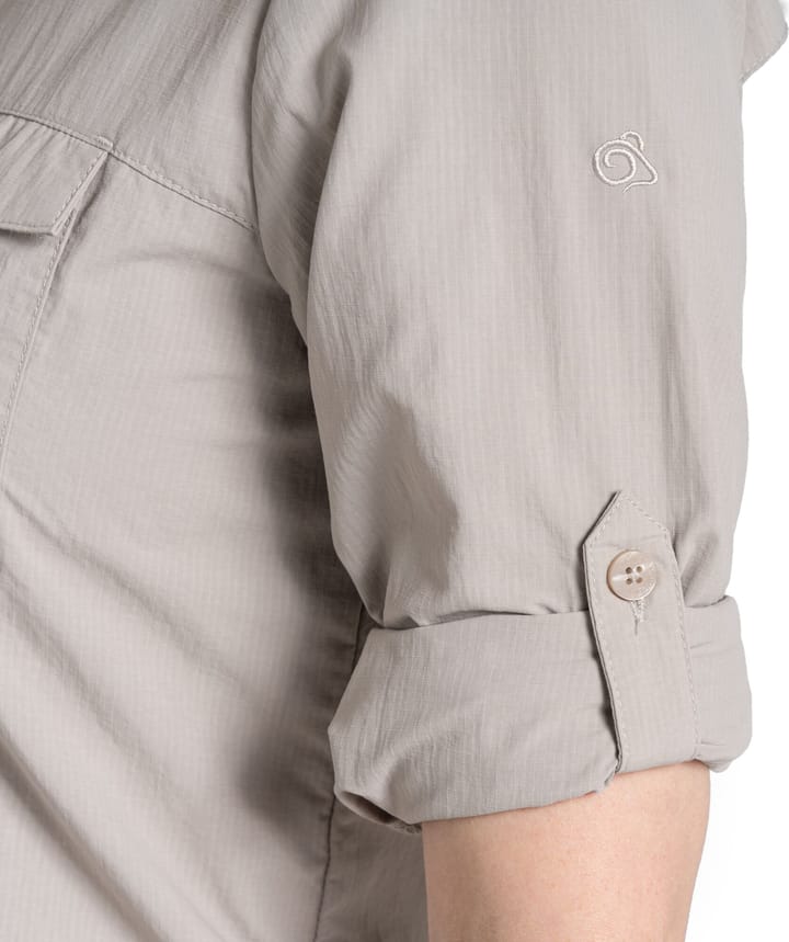 Craghoppers Women's Nosilife Adventure Long Sleeved Shirt III Soft Mushroom Craghoppers