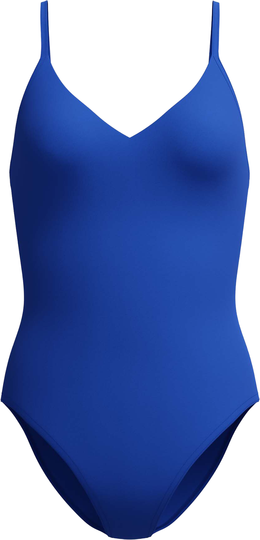 Speedo Women's Solid V-Neck One Piece Deep Sapphire  XS
