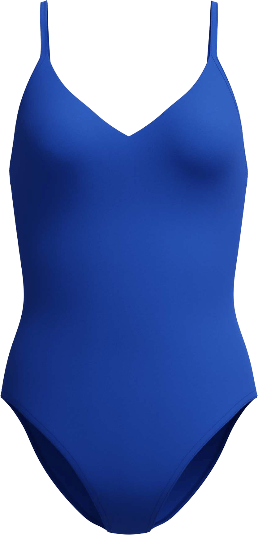 Speedo Women's Solid V-Neck One Piece Deep Sapphire