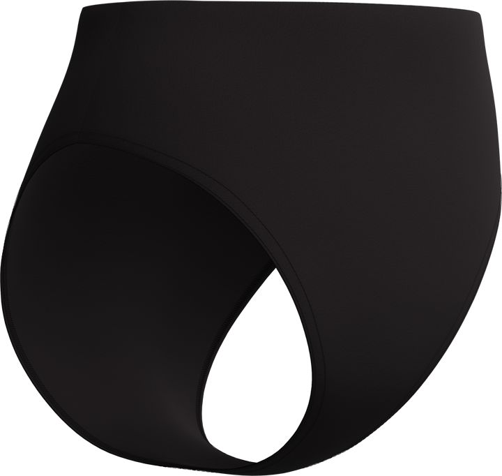 Speedo Women's Solid Cheeky High Waist Bikini Bottom Anthracite Speedo