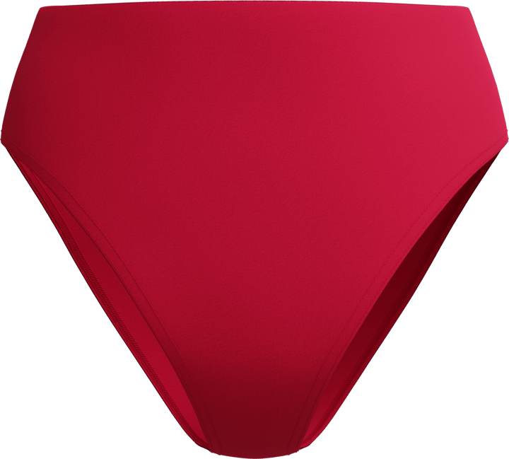 Speedo Women's Solid Cheeky High Waist Bikini Bottom Ruby Speedo