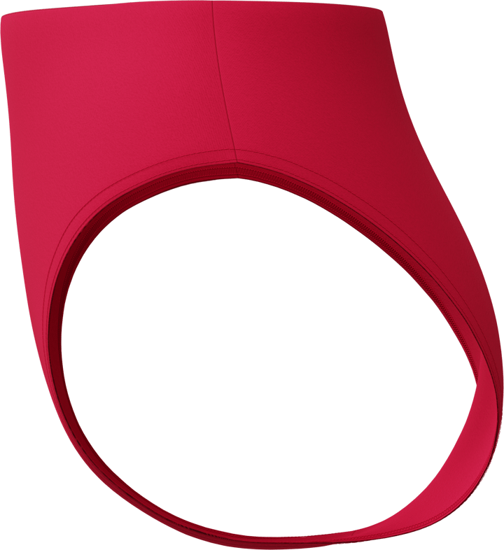 Speedo Women's Solid Cheeky High Waist Bikini Bottom Ruby Speedo