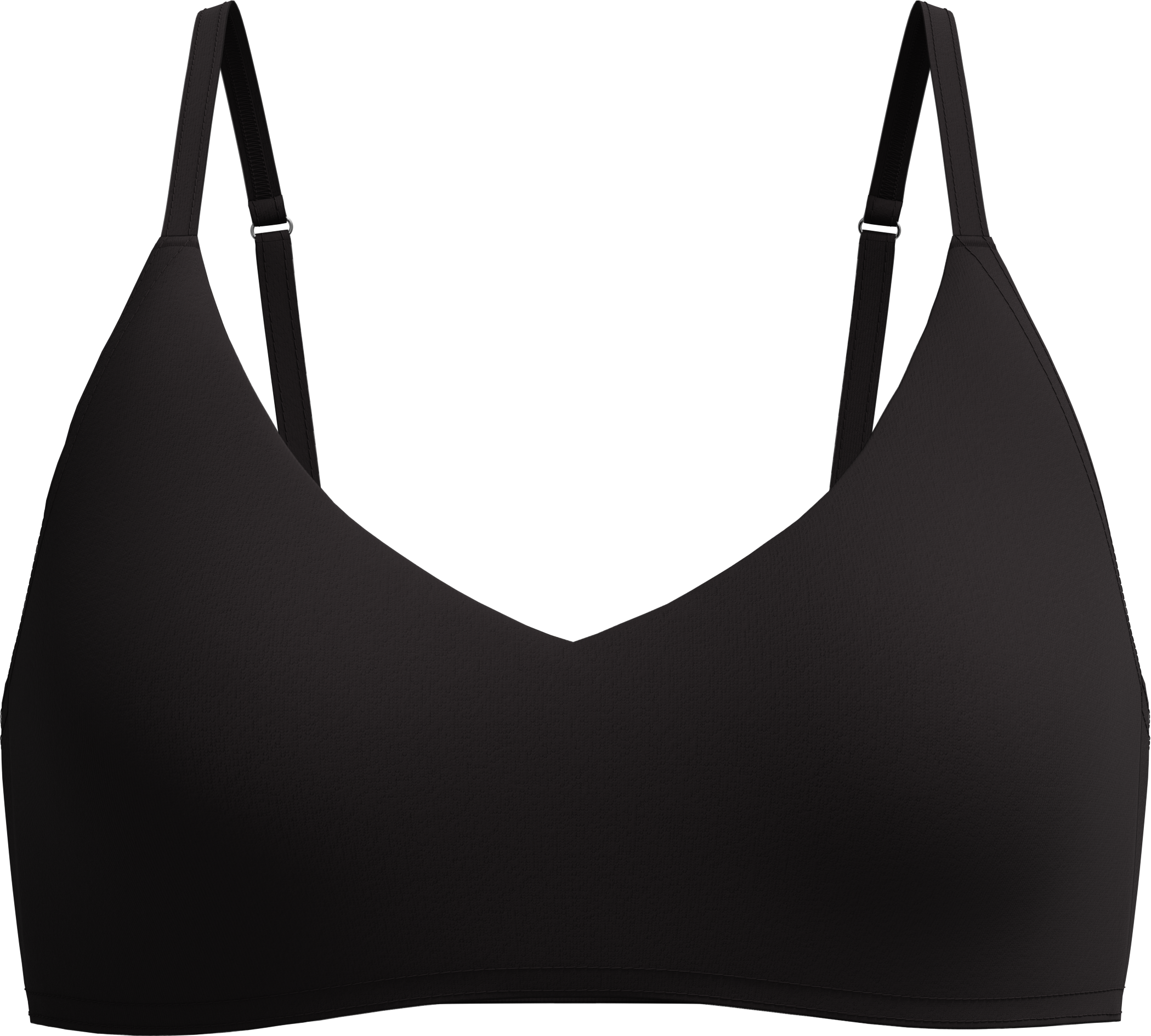 Speedo Women's Solid Triangle Bikini Top Anthracite  L