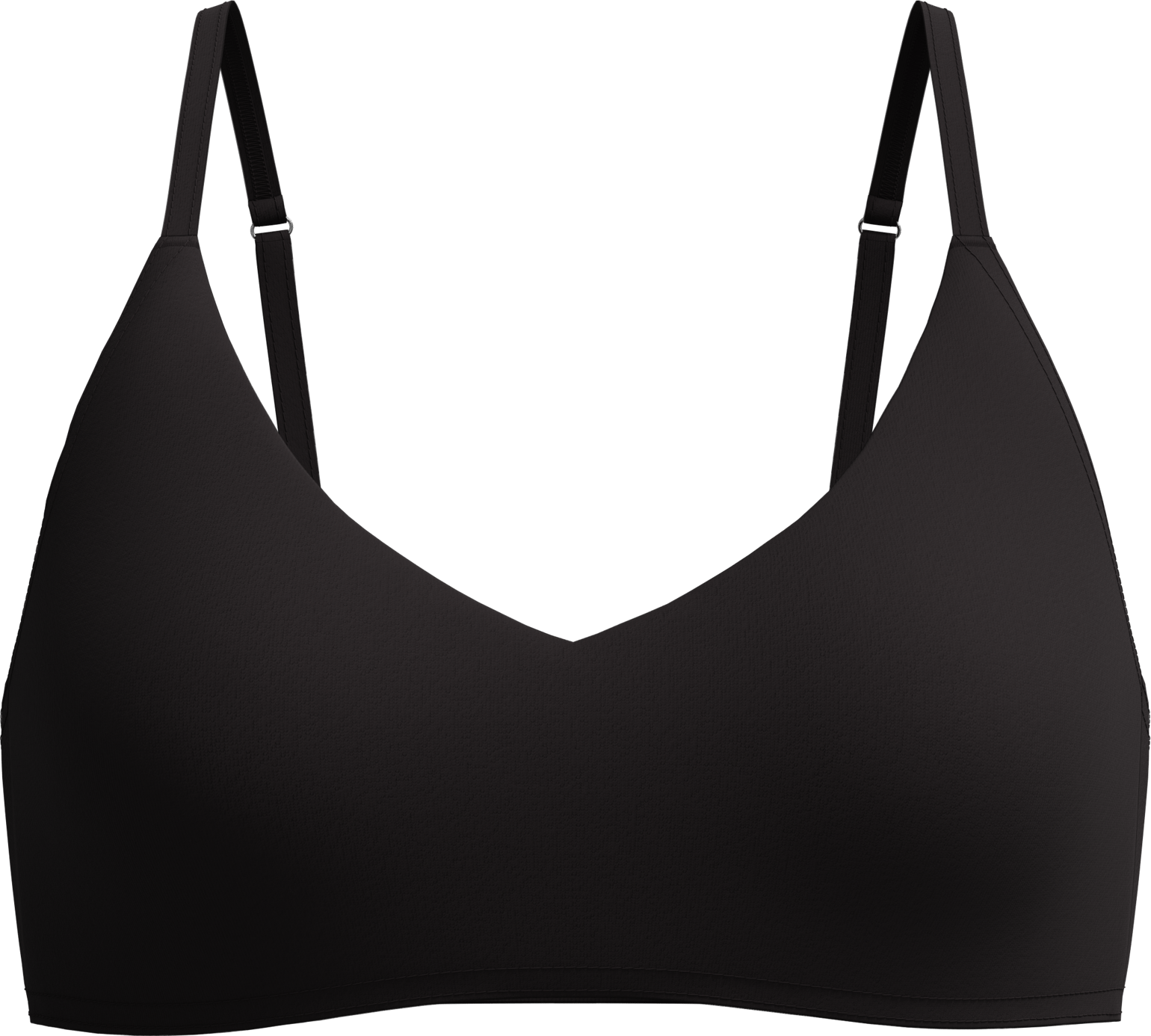 Speedo Women's Solid Triangle Bikini Top Anthracite