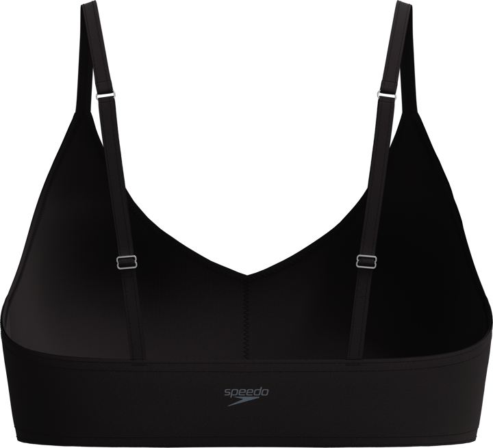 Speedo Women's Solid Triangle Bikini Top Anthracite Speedo