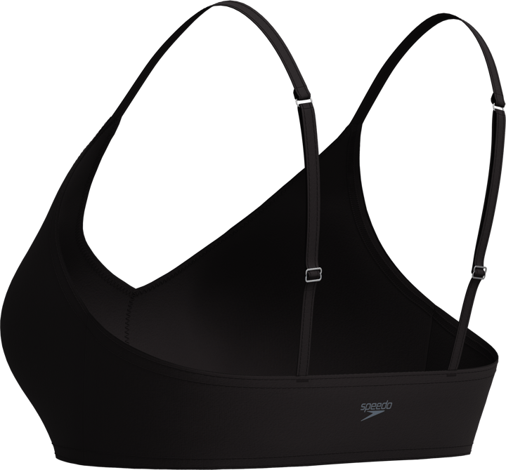 Speedo Women's Solid Triangle Bikini Top Anthracite Speedo