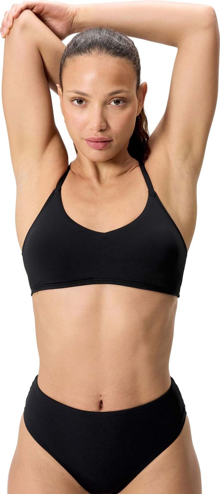 Speedo Women's Solid Triangle Bikini Top Anthracite Speedo