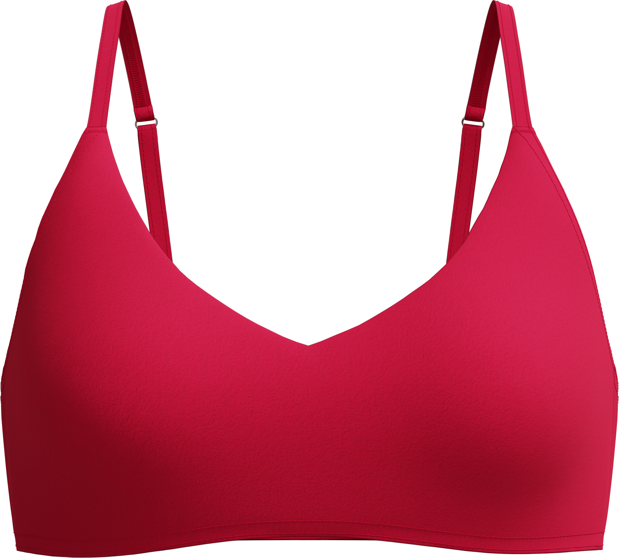 Speedo Women's Solid Triangle Bikini Top Ruby  S