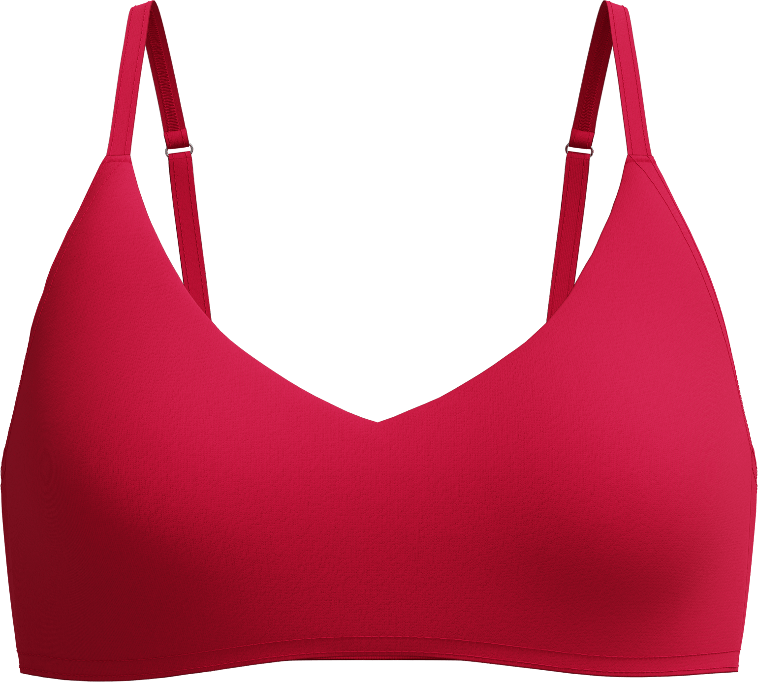 Speedo Women's Solid Triangle Bikini Top Ruby