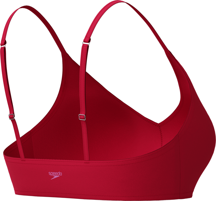 Speedo Women's Solid Triangle Bikini Top Ruby Speedo
