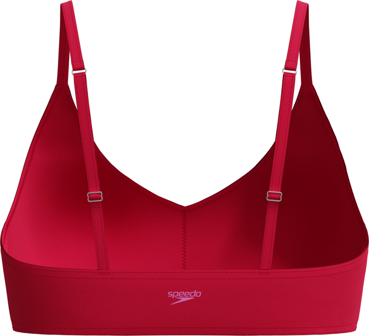 Speedo Women's Solid Triangle Bikini Top Ruby Speedo
