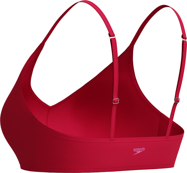 Speedo Women's Solid Triangle Bikini Top Ruby Speedo