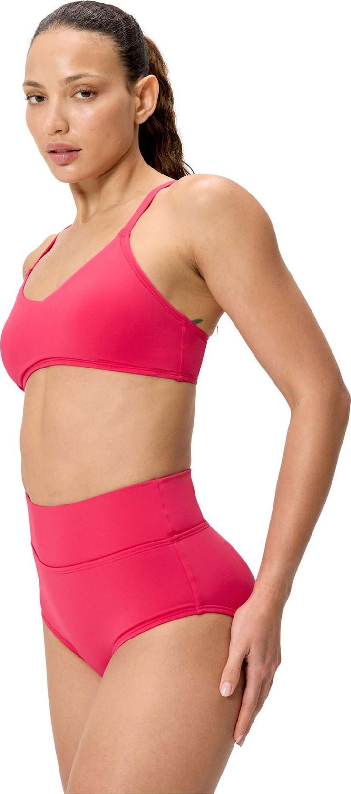 Speedo Women's Solid Triangle Bikini Top Ruby Speedo