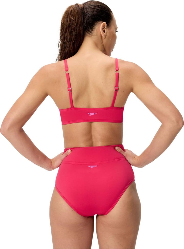Speedo Women's Solid Triangle Bikini Top Ruby Speedo