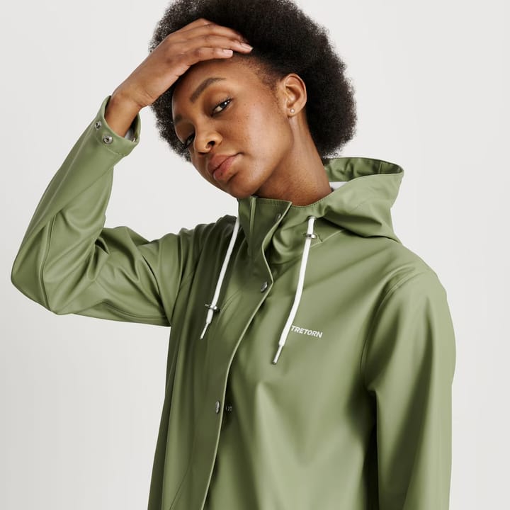 Tretorn Women's Wings A-Shape Rain Coat Oil Green Tretorn Tretorn Women's Wings A-Shape Rain Coat Oil Green Tretorn