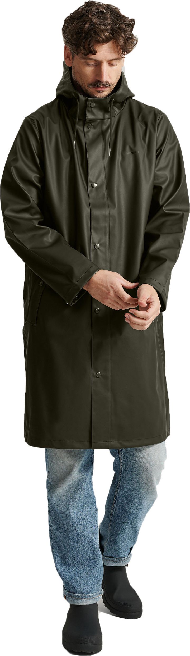 Tretorn Men's Wings Long Rain Jacket Beluga Tretorn