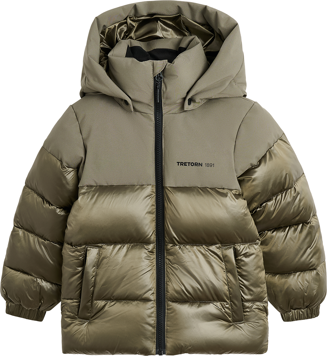 Tretorn Kids' Flake Puffer Jacket Smokey Olive